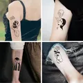 Autocollants de tatouage temporaire coréen Ukiyo pour hommes et femmes série Dark Bad Girls