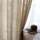 BILEEBathroom M-Rideau de fenêtre de style japonais moderne rideaux en lin de coton gaze