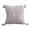 Inyahome-Housses de coussin Boho en coton taie d'oreiller décorative bohème conception tuftée à la