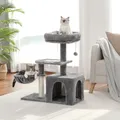 Arbre à chat en peluche pour petits chats tour avec grand condo pour chat hamac profond et