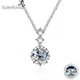 Butterflykd'appareils-Collier pendentif en diamant pour femme argent regardé S925 moissanite
