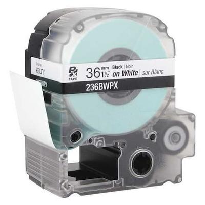 EPSON 236BWPX Label Cartridge, Black on White, Labels/Roll: Continuous