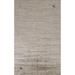 Ivory Modern Gabbeh Oriental Area Rug Bedroom Handmade Wool Carpet - 6'6" x 9'6"