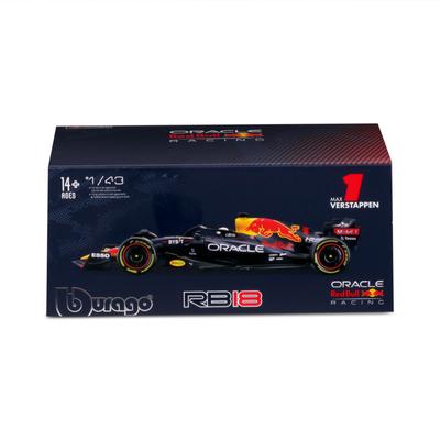 Oracle Red Bull Racing 2022 RB18 Nr. 1. Max Verstappen 1:43 Modell mit Figur Image