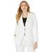 Plus Size Women's Bi-Stretch Blazer by Jessica London in White (Size 18 W) Professional Jacket