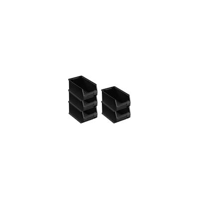 PROREGAL 5x Leitfähige Sichtlagerbox 3.0 | HxBxT 12,5x14,5x23,5cm | 2,8 Liter | ESD, Sichtlagerbehälter, Sichtlagerkasten Image