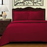 Blue Nile Mills Egyptian Quality Cotton Modern & Contemporary Duvet Cover Set Cotton Sateen/100% Cotton in Red | Wayfair BNM 400KCDC SLBG