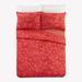 JUNGALOW by Justina Blakeney Birds & Bee Standard Cotton Reversible 3 Piece Duvet Cover Set Cotton Percale in Red | Wayfair A073721RDJFS