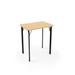 KI Furniture Intellect Wave 4-Leg Desk - 29" Height Laminate Top - IWD4FL Laminate/Metal | 29 H x 26 W x 19 D in | Wayfair