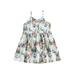 KelaJuan Kids Girl Dresses Sleeveless V Neck Floral Rabbit Print Princess A-Lined Party High Waist Dress