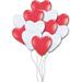 PMU Heart Shaped Balloons 15 Inch Party text Premium Latex in Red/White | 15 W in | Wayfair BDL-L15-102V-45724