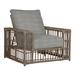 Summer Classics Newport Patio Chair w/ Cushions Wicker/Rattan in Black | 35.5 H x 41.25 W x 38.25 D in | Wayfair 32340+C623H4325W4325