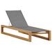 Summer Classics Bali 81.9" Long Reclining Teak Single Chaise w/ Cushions Wood/Solid Wood in Brown | 36.88 H x 29 W x 81.88 D in | Outdoor Furniture | Wayfair