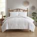 Sweet Home Collection Waffle Reversible 3 Piece Microfiber Comforter Set Polyester/Polyfill/Microfiber in White | Wayfair WAF-CMF-WHT-Q