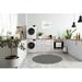 White/Black 0.3788 x 144 W in Kitchen Mat - Rosalind Wheeler Medrano Kitchen Mat Synthetics | 0.3788 H x 144 W in | Wayfair