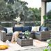 Latitude Run® Ecke 6 Piece Sectional Seating Group w/ Cushion Synthetic Wicker/All - Weather Wicker/Wicker/Rattan in Gray | Outdoor Furniture | Wayfair