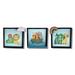 Indigo Safari Noah's Ark 3-Pack Nursery Wood Wall Décor Wood in Blue/Brown/Green | 8.5 H x 25.5 W x 1.5 D in | Wayfair