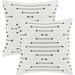 Dakota Fields Charleyne Embroidered Pillow Cover Cotton Blend in Black | 18 H x 18 W x 2 D in | Wayfair 2AF17404A82D48D5956AACE0AFF9AC59