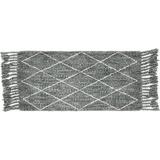 White 36 x 24 x 0.5 in Area Rug - Dakota Fields Caoihme Handmade Hand Braided Wool Gray/Indoor/Outdoor Rug Wool | 36 H x 24 W x 0.5 D in | Wayfair