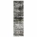 Gray 90 x 27 x 0.394 in Area Rug - 17 Stories Abstract Machine Woven Polyester Area Rug in Polyester | 90 H x 27 W x 0.394 D in | Wayfair