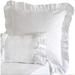 One Allium Way® Solid Color 100% Cotton Pillow Case 100% Cotton in Gray/White | 26 H x 26 W in | Wayfair C5B5801D9E32497BAC52627231224934