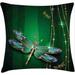 East Urban Home Throw Pillow Cushion Cover, Decorative Square Accent Pillow Case._Square_Hunter Green Polyester | 24 H x 24 W x 2 D in | Wayfair