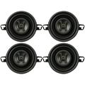 (Pack of 4) Hifonics ZS35CX Zeus 3.5 Coaxial Speaker BLACK