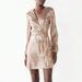 Nine West Dresses | Cara Santana X Nine West Sequin Wrap Dress | Color: Gold | Size: Xxl