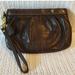 Coach Bags | Coach Vintage Dark Brown Leather Pleated Soho Wristlet | Color: Brown | Size: Os