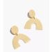 Madewell Jewelry | Madewell Abcrete & Co. Arch Limestone Statement Earrings | Color: Tan/Yellow | Size: Os