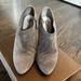 Gucci Shoes | Gucci Kid Scamosciato Grey Suede Bootie Heel | Color: Gray | Size: 38eu