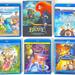 Disney Media | Disney Pixar 6 Disney Movie Blu-Ray Lot Frozen Brave Tangled Frog Beast Monsters | Color: Tan | Size: Os
