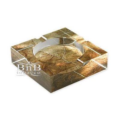 Crystal Tobacco Leaf Cigar Ashtray