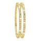 Bodha Traditional Indian Gold Plated American Diamond CZ Solitaire Bangles For Women SJ_3002_(G.MT)_2.4, 2.8, no gemstone