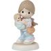 Precious Moments Figurine Porcelain/Ceramic in Blue/Brown/Orange | 5.12 H x 2.95 W x 2.95 D in | Wayfair 222016