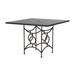 Summer Classics Superstone 42" Square Dining Table w/ Hole Stone/Concrete/Metal in Black/Gray | 30.75 H x 42 W x 42 D in | Outdoor Dining | Wayfair