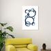 Orren Ellis "Bear Bubbles", Modern Baby Bear Fingerpainted Bubbles Modern & Contemporary White Canvas Wall Art Print For Boy"s Room | Wayfair