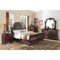 Bloomsbury Market Tatums Bedroom Set 5 Piece: Bed, Dresser, Mirror, Nightstand, Chest Upholstered, in Brown | 60 H x 68 W x 88.5 D in | Wayfair