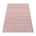 Pink 39.4 x 23.6 x 0.36 in Area Rug - Union Rustic Jaziyah Geometric Machine Woven Indoor/Outdoor Area Rug in | Wayfair