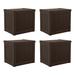 Suncast 22 Gallon Plastic Deck Box in Brown Plastic | 19.5 H x 22 W x 7 D in | Wayfair 4 x SS500J