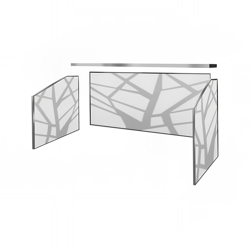 Eastern Tabletop Z944ORS 4 Piece Panel Set for Indoor/Outdoor, Optic Reflector Acrylic, White