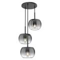 Kuzco Lighting Samar 3 Light Multi Light Pendant - CH57514-BK/SM