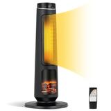 1500W Electric Space Heater PTC Fast Heating Ceramic Heater 3D Flame