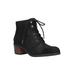 Wide Width Women's Sarina Booties by Bella Vita in Black (Size 10 W)