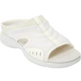 Wide Width Women's The Tracie Slip On Mule by Easy Spirit in Bright White (Size 9 1/2 W)