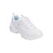 Wide Width Women's The D'Lites Life Saver Sneaker by Skechers in White Wide (Size 9 W)