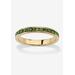 Women's Yellow Gold Plated Simulated Birthstone Eternity Ring by PalmBeach Jewelry in August (Size 9)