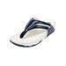 Wide Width Women's The Sporty Thong Sandal by Comfortview in Navy (Size 8 W)