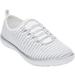 Extra Wide Width Women's CV Sport Ariya Slip On Sneaker by Comfortview in White (Size 8 WW)