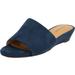 Extra Wide Width Women's The Capri Slip On Mule by Comfortview in Navy (Size 12 WW)